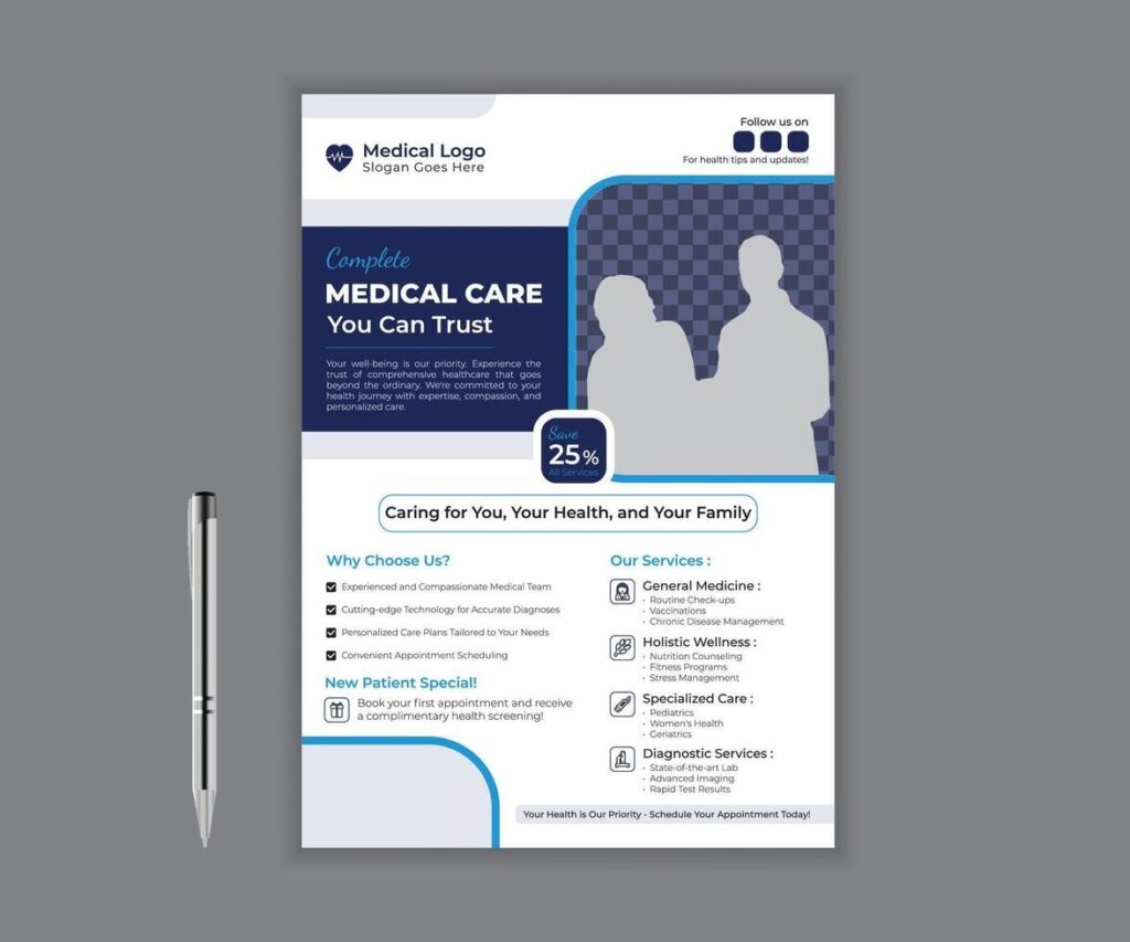 Medical Practice Poster Design: 7 Tips to Replace the Sterile Waiting Room Look